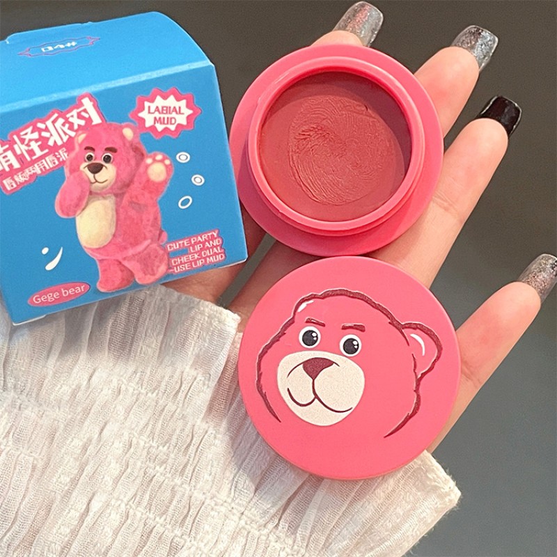 Lip Mud Manufacturer - Gege Bear Cute Matte Finish Long-lasting 3D Lips Dual-use
