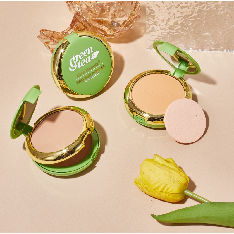 Compact Powder Supplier - Kiss Beauty Wholesale Compact Powder Flawless Skin Green Tea