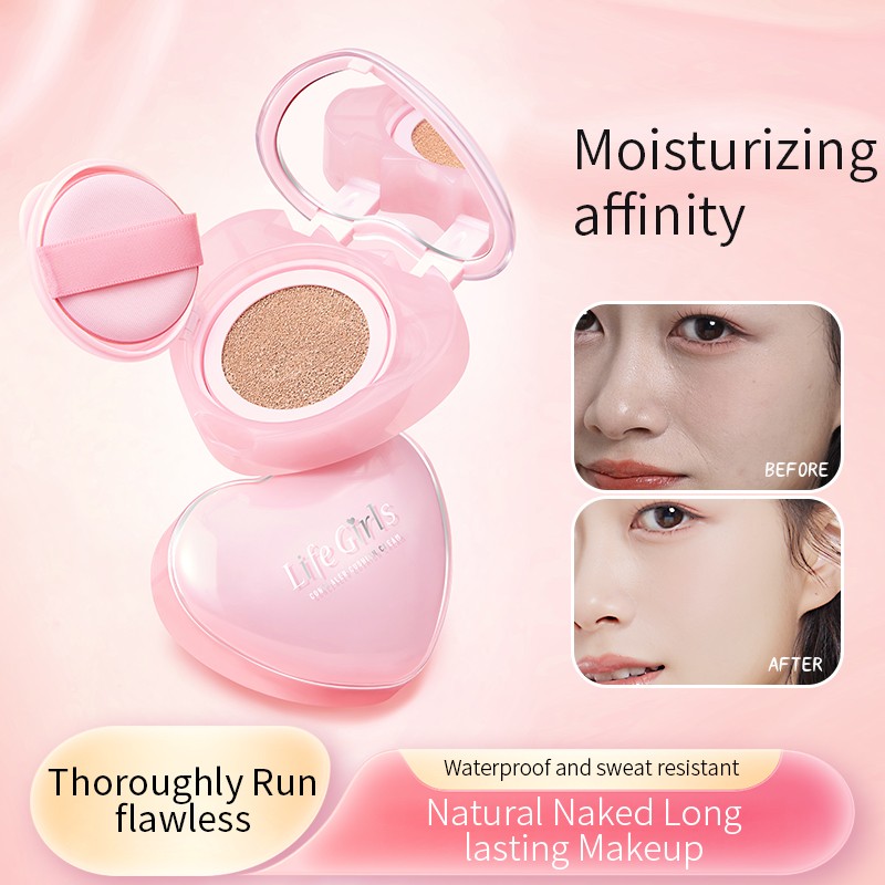 Air Cushion Factory - Beautiful Pinky Life Girls Long-Lasting High Coverage