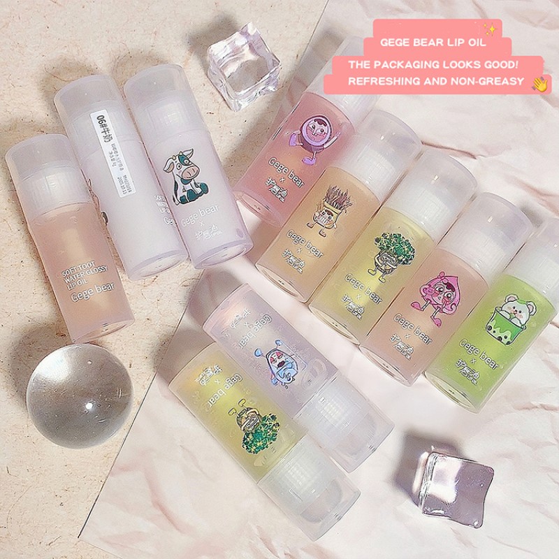 Light Lip Oil Manufacturer - GEGE Bear 2023 Moisturizing Hydrating Clear Glass Mirror