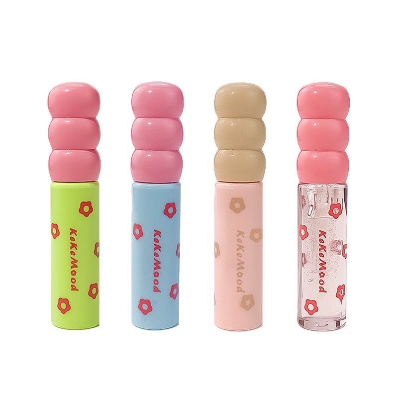 Lip Glaze Set Supplier - Factory Price Kekemood Candied Haws Matte Mirror 3pcs Pack