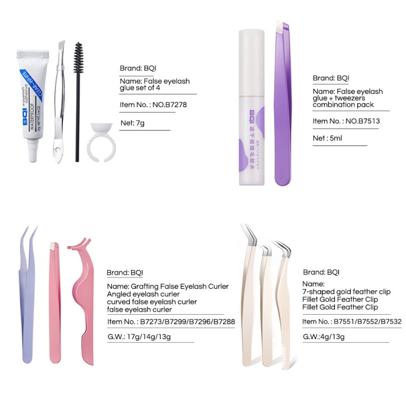 Lash Glue Supplier - BQI Bestseller Adhesive Tube Anti-allergic Strong Quick-drying