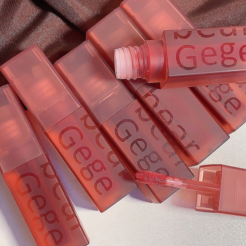 Liquid Lipstick Manufacturer - Gege Bear Velvet Matte Cherry Pink Moisturizing Korean