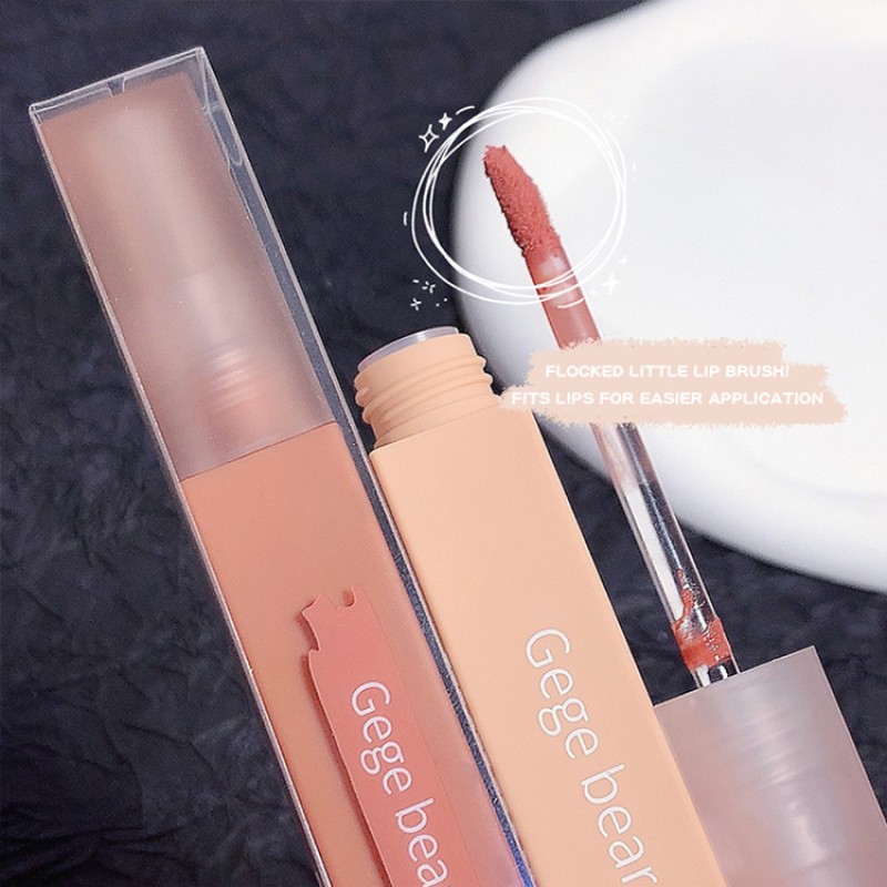 Lip Glaze Factory - Gege Bear Milk Cake Velvet Soft Fog Matte Easy to Color