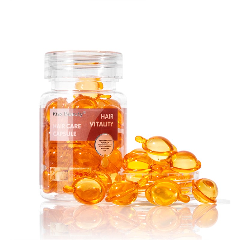 Hair Oil Capsule Factory - OEM Hair Vitality Vitamin Ginseng Honey Oil Shiny Moisturizing