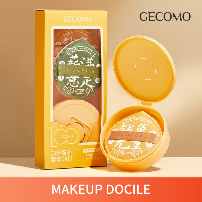Triangle Powder Puff Supplier - Top Seller Gecomo Triangle Set Soft Sponge Cosmetic