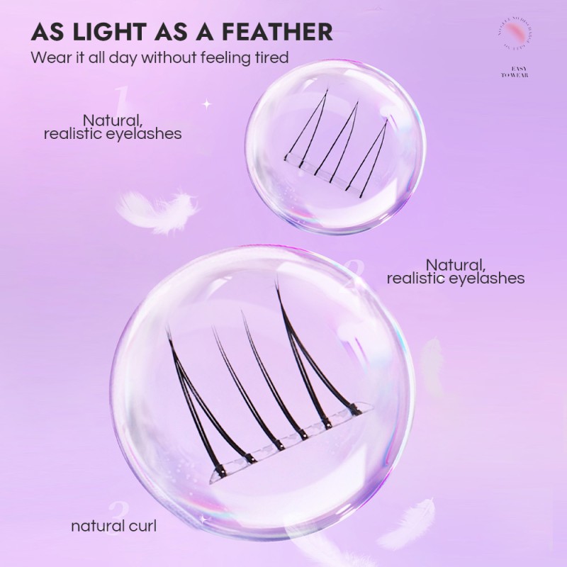 False Eyelashes Supplier - No Glue BQI V Shape Lashes Professional Makeup Lower