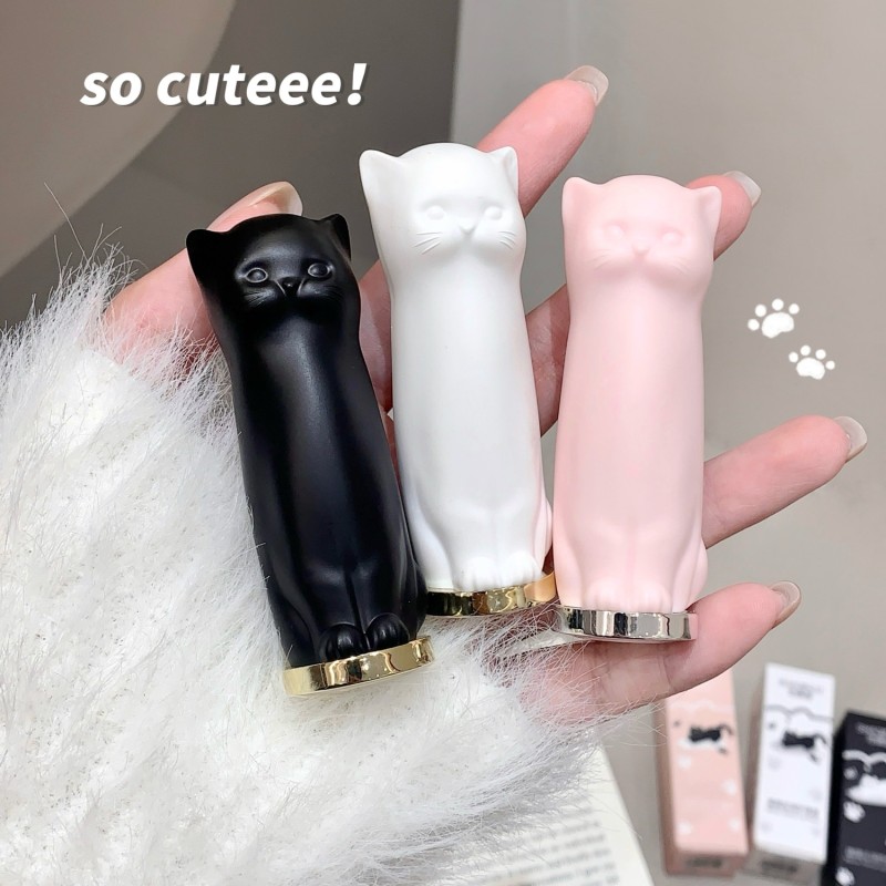 Lip Essence Set Factory - 6PCS High-color Transparent Moisturizing SHAQINUO Cute Cat