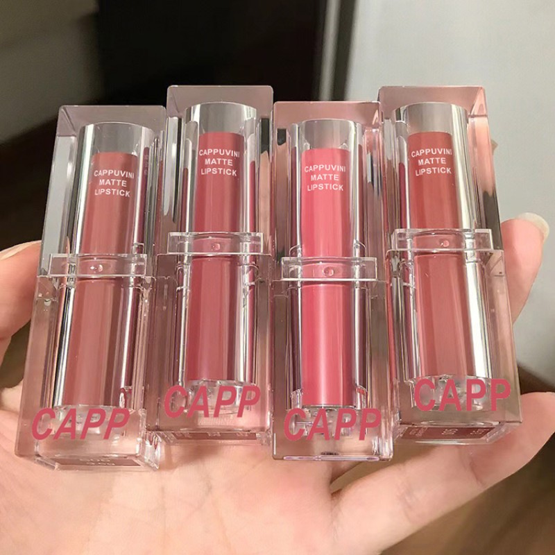 Velvet Lipstick Factory - Cappuvini Wholesale Moisturizing Lovely Clear Tube 6 Colors