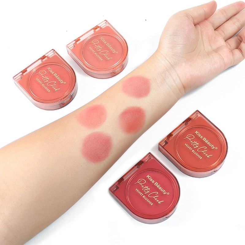 Blusher Powder Factory - Fashion Velvet Blusher Powder Mix Colors Not Easy Take Off