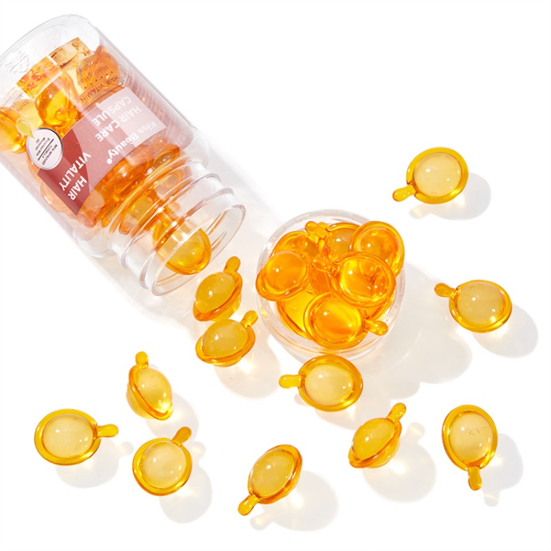 Hair Oil Capsule Factory - OEM Hair Vitality Vitamin Ginseng Honey Oil Shiny Moisturizing