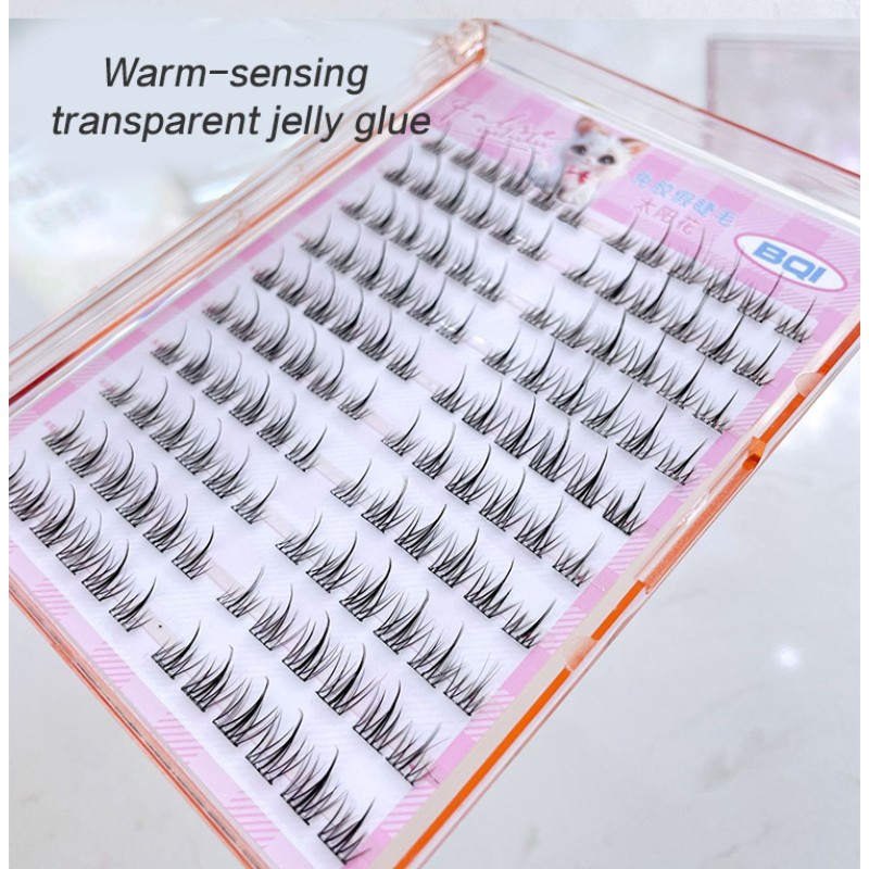 False Eyelashes Factory - 120pcs Self Adhesive 10 Rows Pre Cut Cluster Lashes