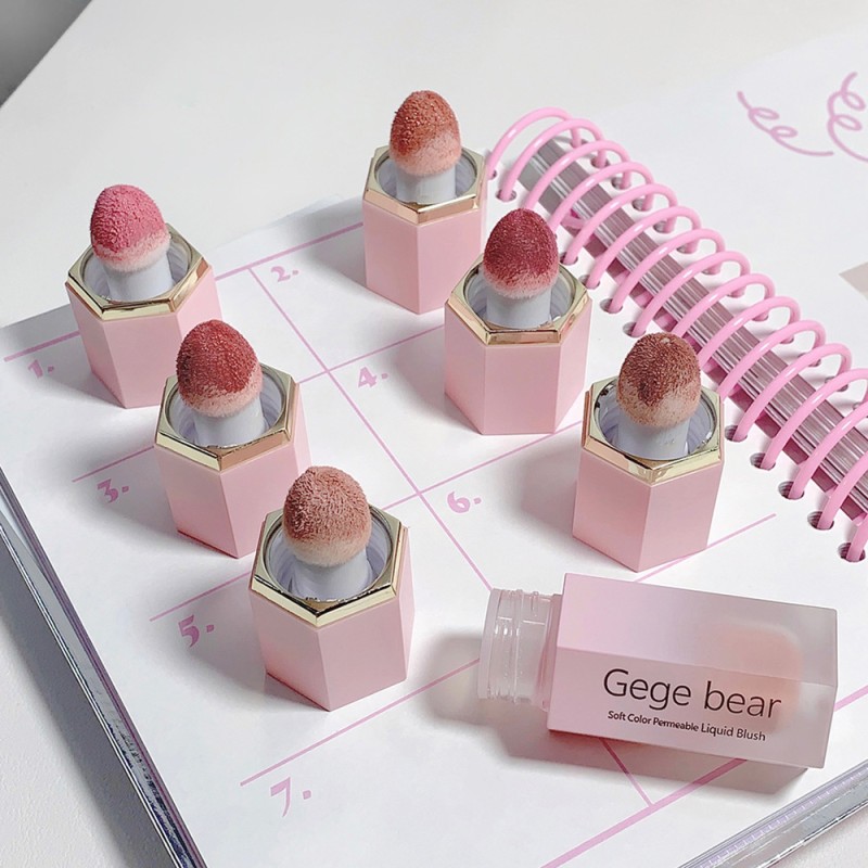 Liquid Blush Manufacturer - Matte Finish Blendable Cream Rouge Gege Bear Natural