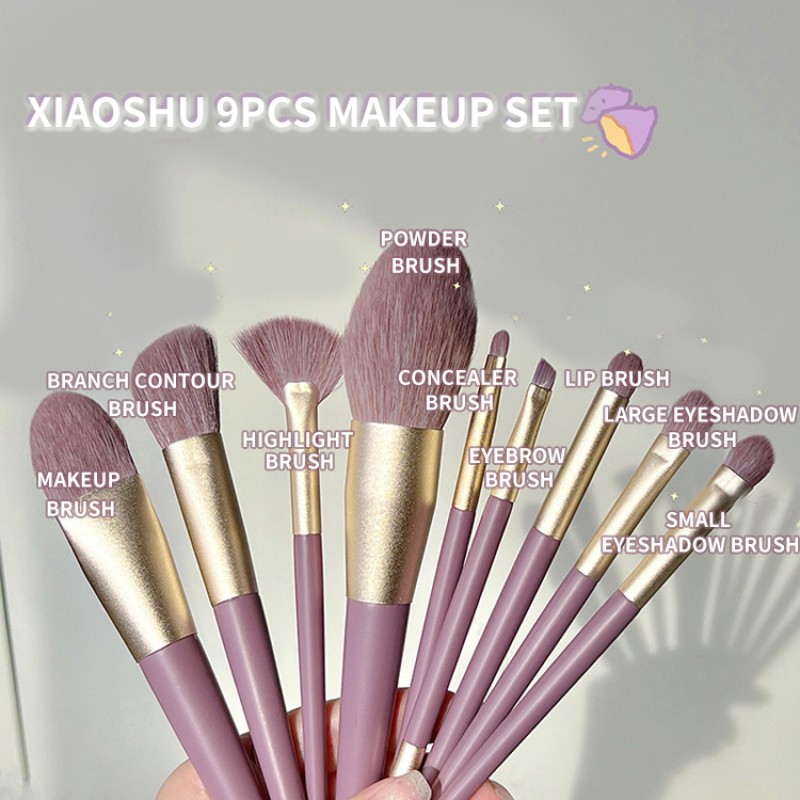 Eyeshadow Brush Set Manufacturer - Perfect for Eyeshadow Concealer Powder Blush 9 Pieces