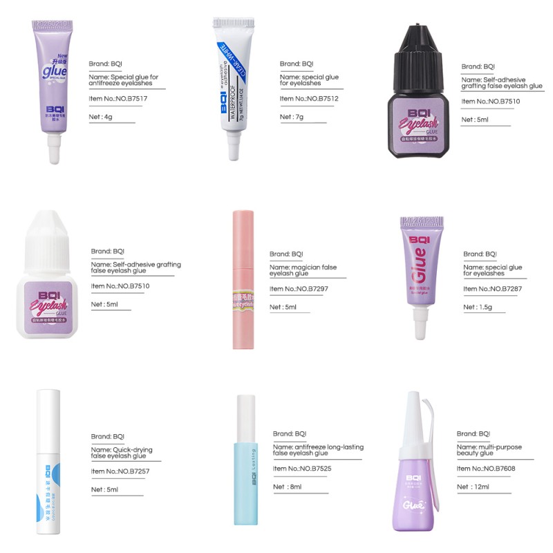 Lash Glue Supplier - BQI Factory Price High Viscosity Sweat-Proof Low Irritation