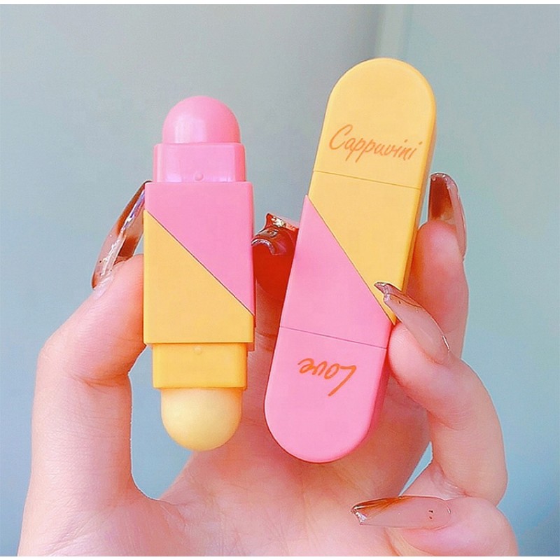 Heart Shape Lip Balm Manufacturer - Cappuvini Moisturizing Lovely Heart Shape Hydrating 2 Head