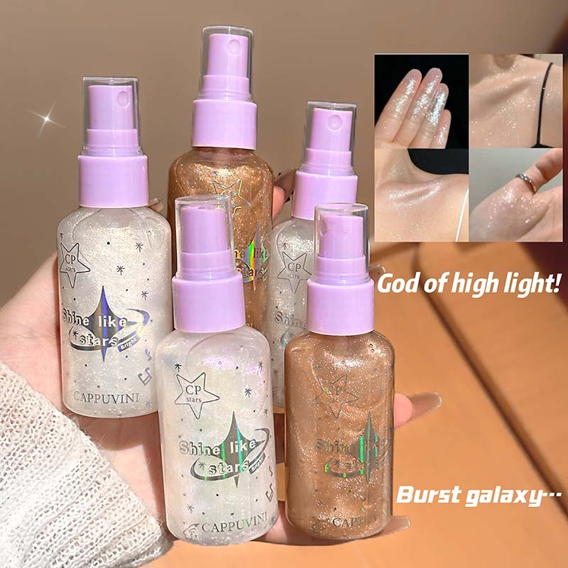 Shimmer Spray Factory - Cappuvini Natural Glitter Quick-Drying Waterproof Face Body