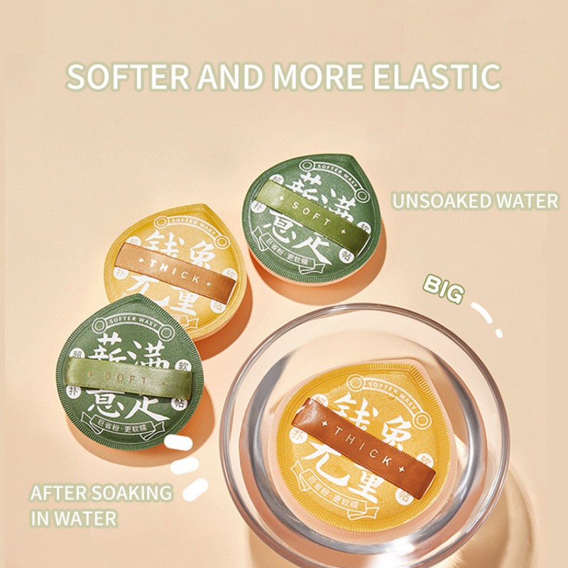 Triangle Powder Puff Supplier - Top Seller Gecomo Triangle Set Soft Sponge Cosmetic