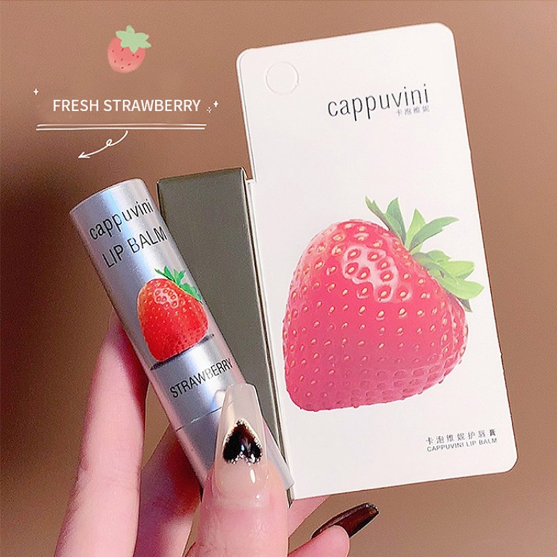 Fresh Fruit Lip Balm Factory - Cappuvini Wholesale Fresh Fruit Taste Velvet 2023 New