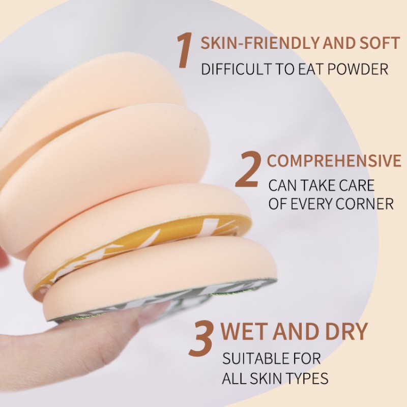 Powder Puff Manufacturer - Popular GECOMO Marshmallow Large Dry and Wet Dual-use