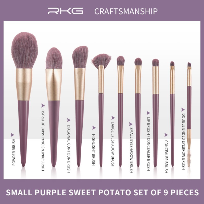 Eyeshadow Brush Set Manufacturer - Perfect for Eyeshadow Concealer Powder Blush 9 Pieces
