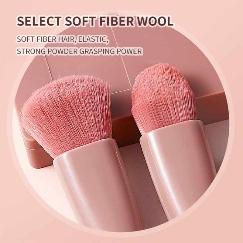 Makeup Brush Set Factory - Foundation Powder Concealer Contour Brushes 5 Pieces Mini