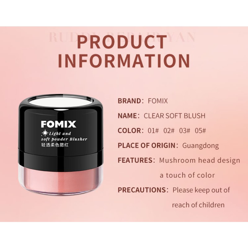 Cushion Blush Manufacturer - FOMIX Mushroom Cushion Long Last Highly Pigment Light Soft