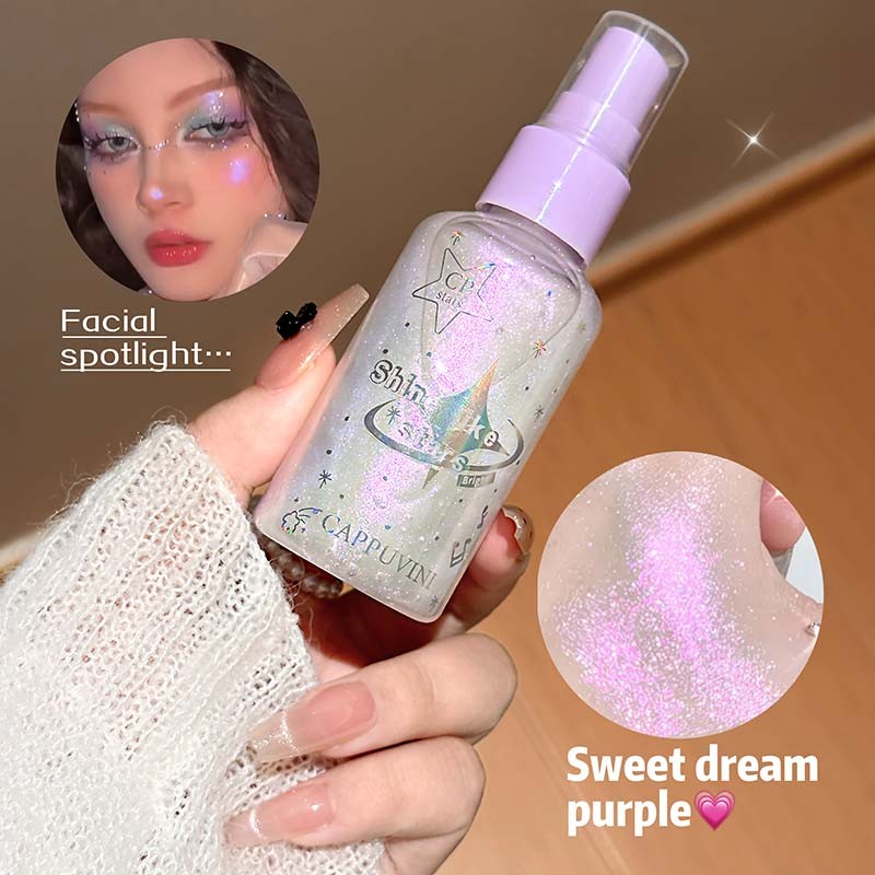 Shimmer Spray Factory - Cappuvini Natural Glitter Quick-Drying Waterproof Face Body