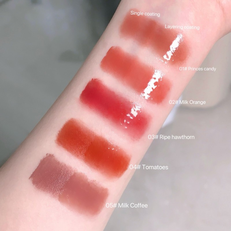 Lip Gloss Manufacturer - Factory Price Double-Headed Red Festive Matte Mirror