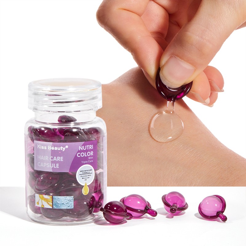 Hair Capsules Supplier - Kiss Beauty Easy Use Hydrating High Gloss Frizz Control Natural