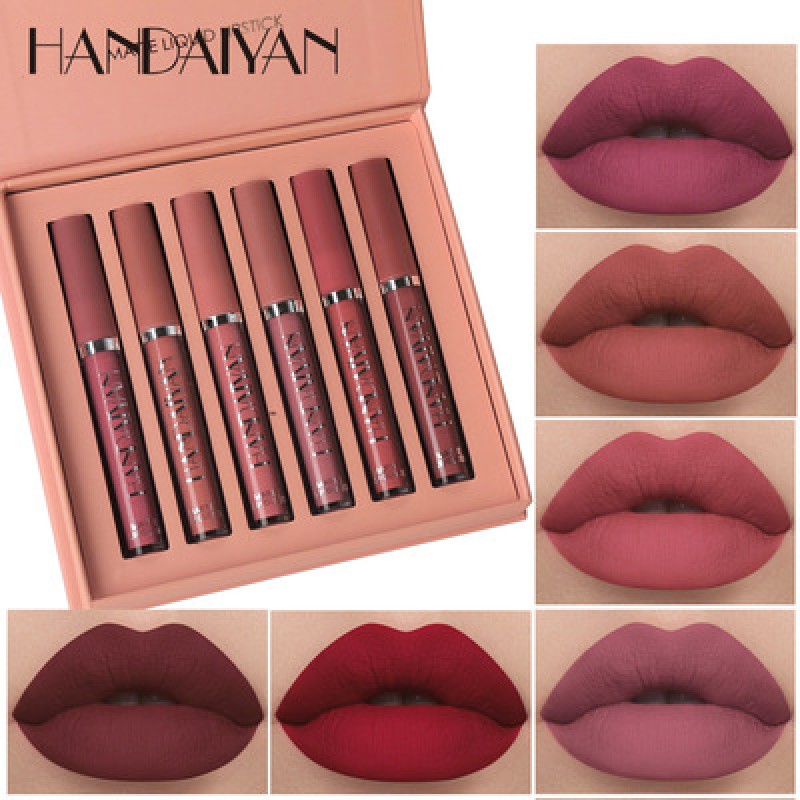 Lip Gloss Set Manufacturer - HANDAIYAN Lipstick Lipgloss Set Natural Moisturizer Waterproof