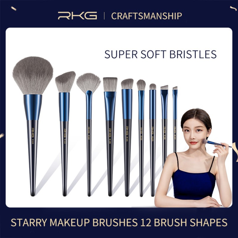 Makeup Brushes Set Supplier - RKG Starry Dot Portable 12 Pieces Soft Dense Hair Wholesale