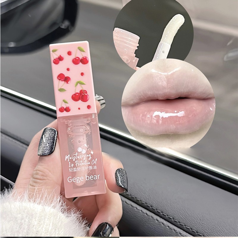 Cherry Lip Set Factory - Factory Outlet 2 Pcs Cherry Light Moisturizing Gege Bear Shiny