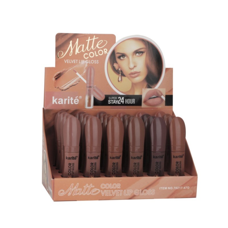 Nude Lip Gloss Supplier - Mixed Colors Nude Waterproof Woman Facial Beauty Matte