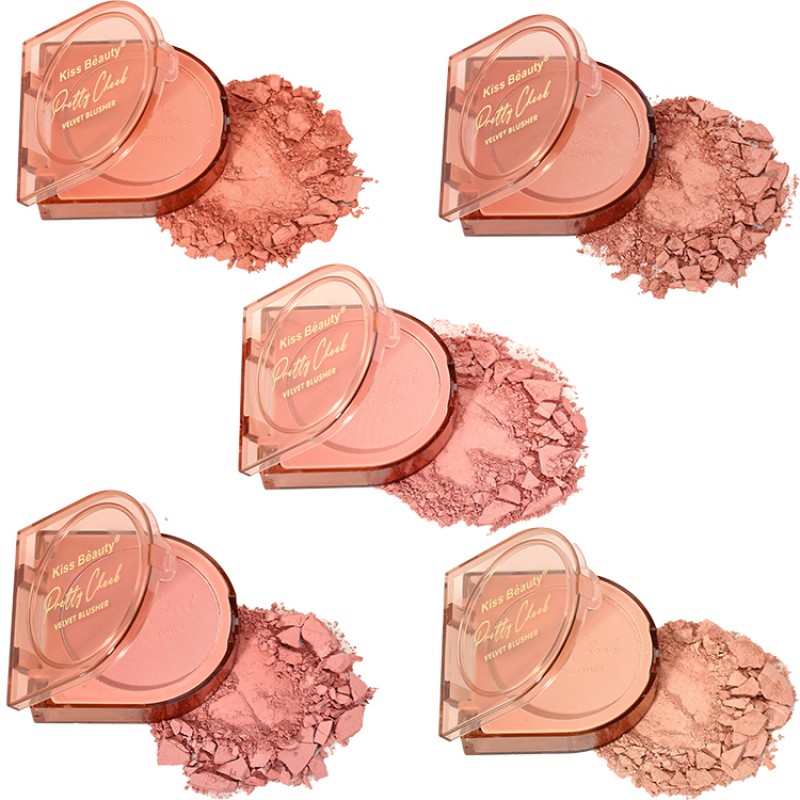 Velvet Blush Supplier - New Hot Velvet Mattes Blush Natural Dewy Sun 5 Colors
