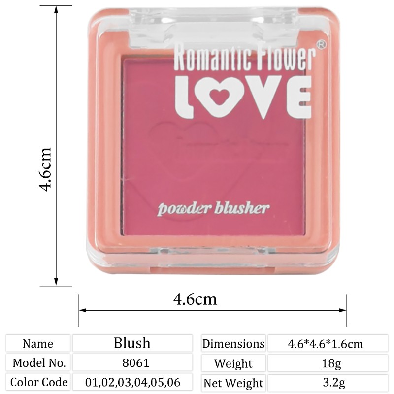 Vegan Blush Factory - New Vegan Pink Small Blush 6 Colors Matte Natural Beauty Face Makeup