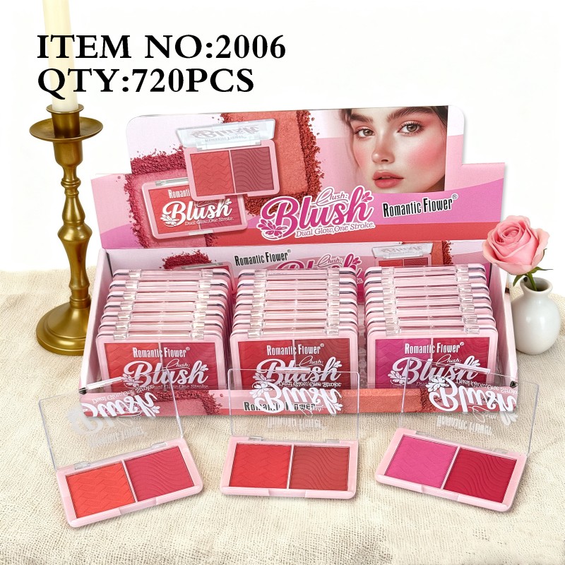 Cheek Blusher Factory - Hot Selling 2 Color Waterproof High Pigmentation Matte Natural Finish