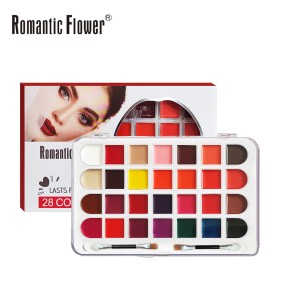 Lip Gloss Palette Manufacturer - 28 Color Wholesale Waterproof Long-lasting Full Coverage with Brush