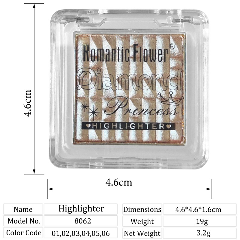 Charmer Highlight Powder Factory - Beauty Shimmer Vegan Highlight 6 Colors Gitter Waterproof Long-lasting