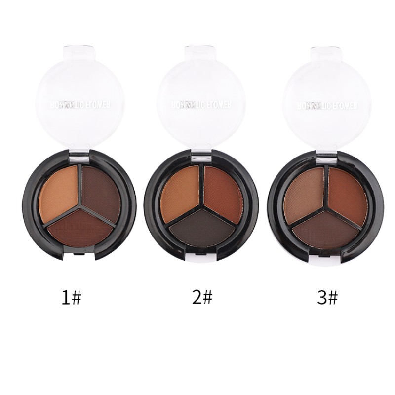 Eyebrow Powder Palette Manufacturer - Wholesale Makeup Eyebrow Powder 3 Colors Long Lasting Waterproof Private Label