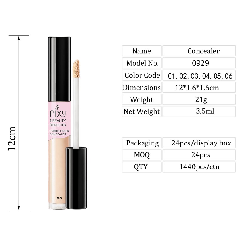 Liquid Foundation Factory - PIXY New Design Wholesale 6 Shades Full Coverage Matte Natural
