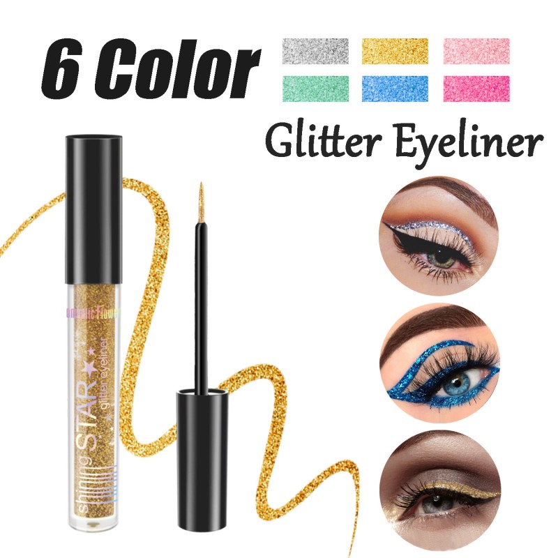 Eyeliner Gel Manufacturer - Cheapest Private Label Wholesale 6 Colors Enchanted Glitter Eyeliner Gel