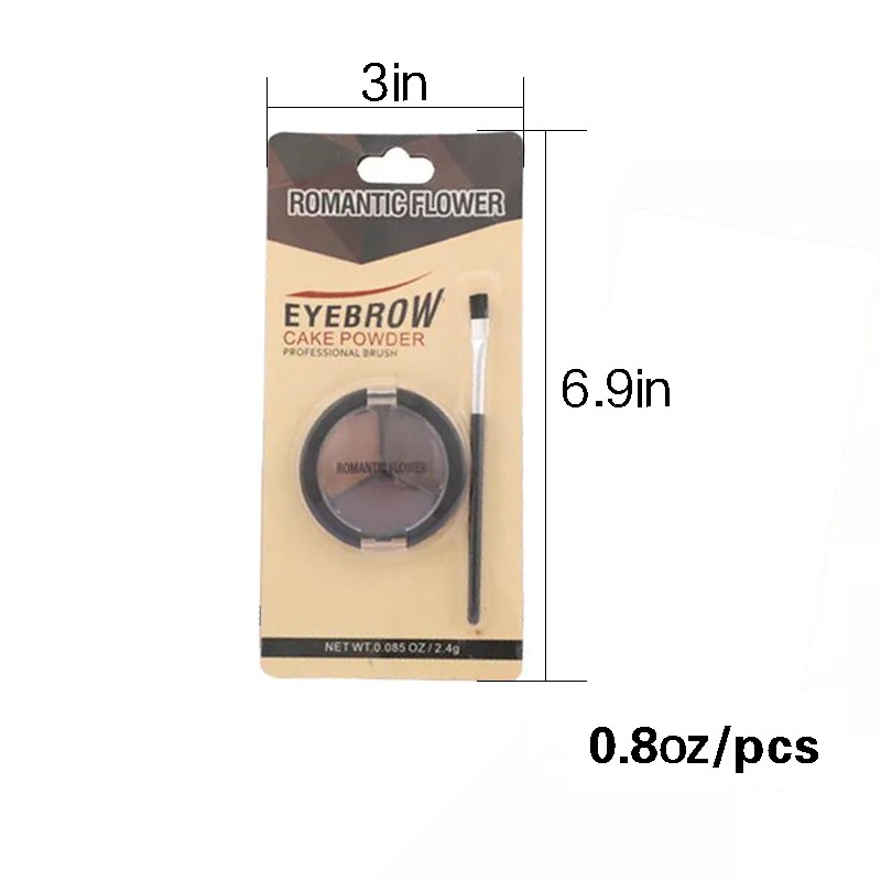 Eyebrow Powder Palette Manufacturer - Wholesale Makeup Eyebrow Powder 3 Colors Long Lasting Waterproof Private Label