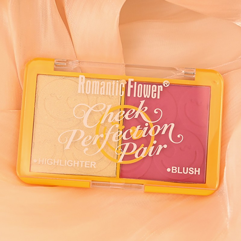 Blush Palette Supplier - Customizable Wholesale 2 in 1 Face Makeup Waterproof Glitter Long Lasting