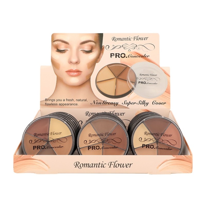 Concealer Cream Palette Manufacturer - High Quality Wholesale 5 Color Waterproof Contour Concealer
