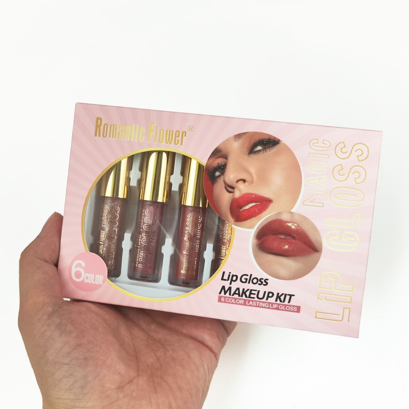 Lipgloss Kit Supplier - Wholesale 6 Color Face Makeup Shiny Moisturizer Waterproof Glitter for Dark Skin