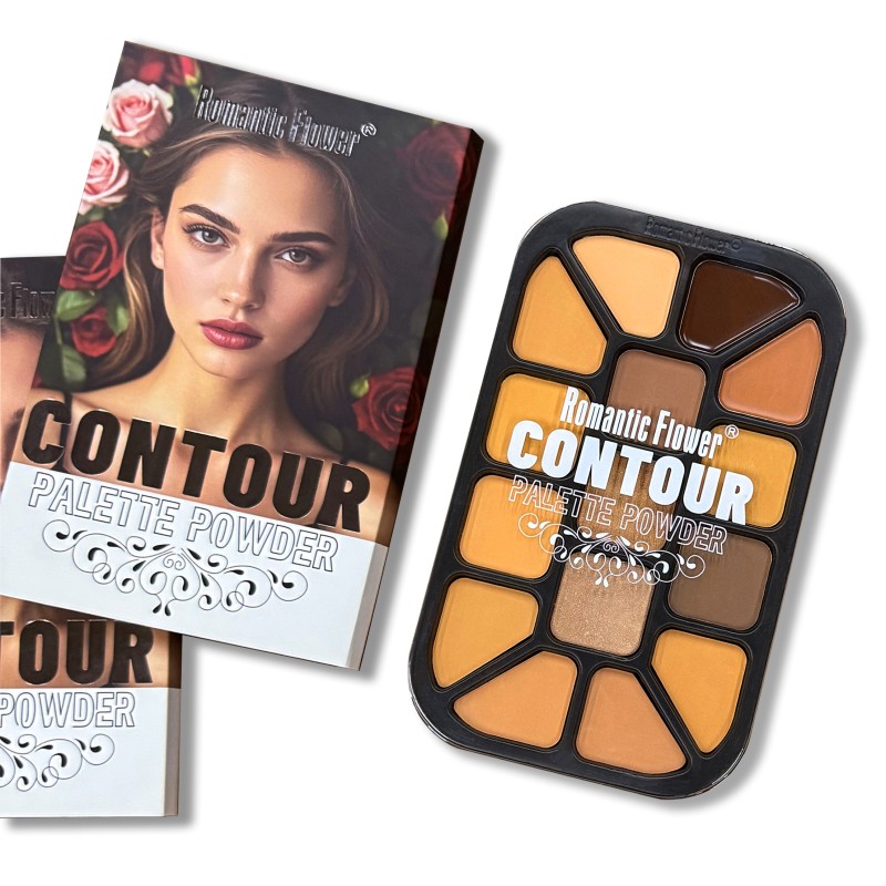 Powder Palette Factory - New Design 15 Colors Full Coverage Waterproof for Dark Skin