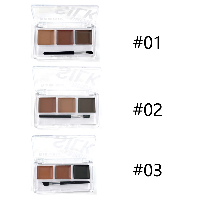 Eyebrow Cream Supplier - 3 Shades Private Label Eyebrow Makeup Long Lasting Nature Eyebrow Cream