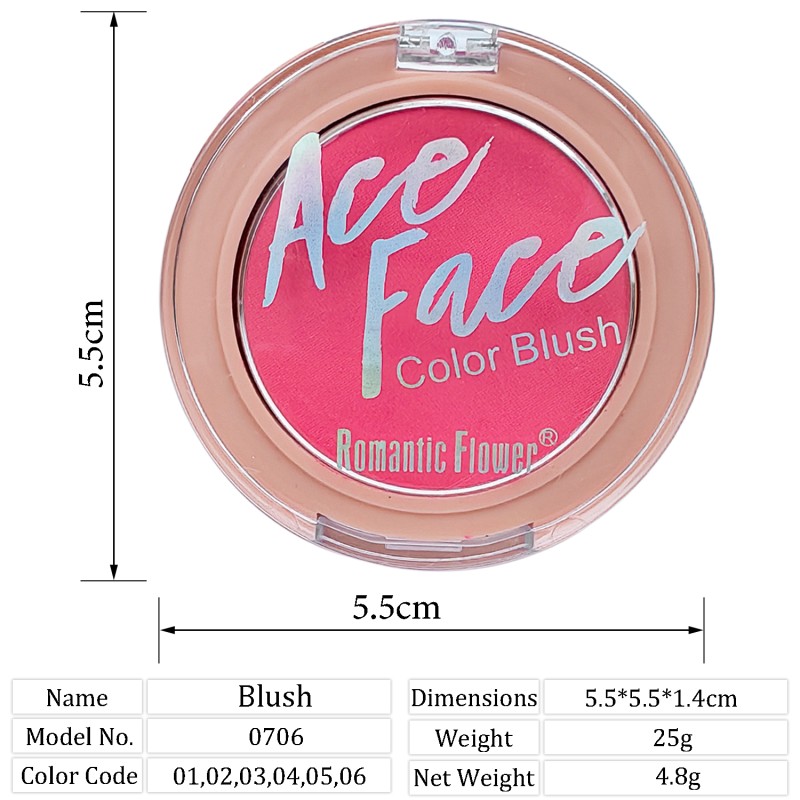 Slim Volume Blush Supplier - Wholesale OEM 6-color Hot Sale High Pigment Natural Matte Cute