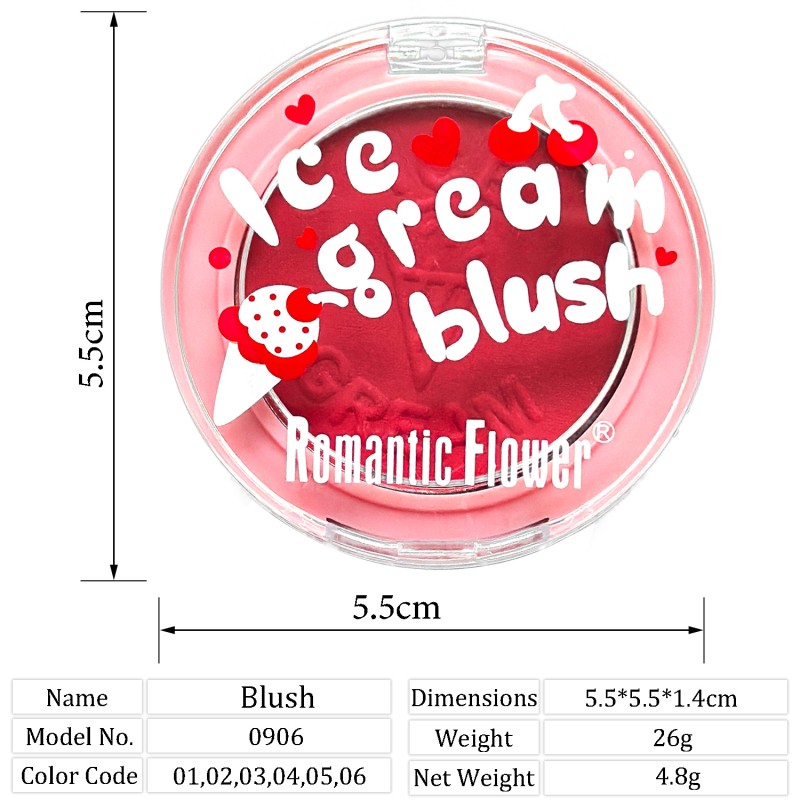 Single Blush Manufacturer - Wholesale New Design 6 Colors High Pigment Matte Cute for All Skins